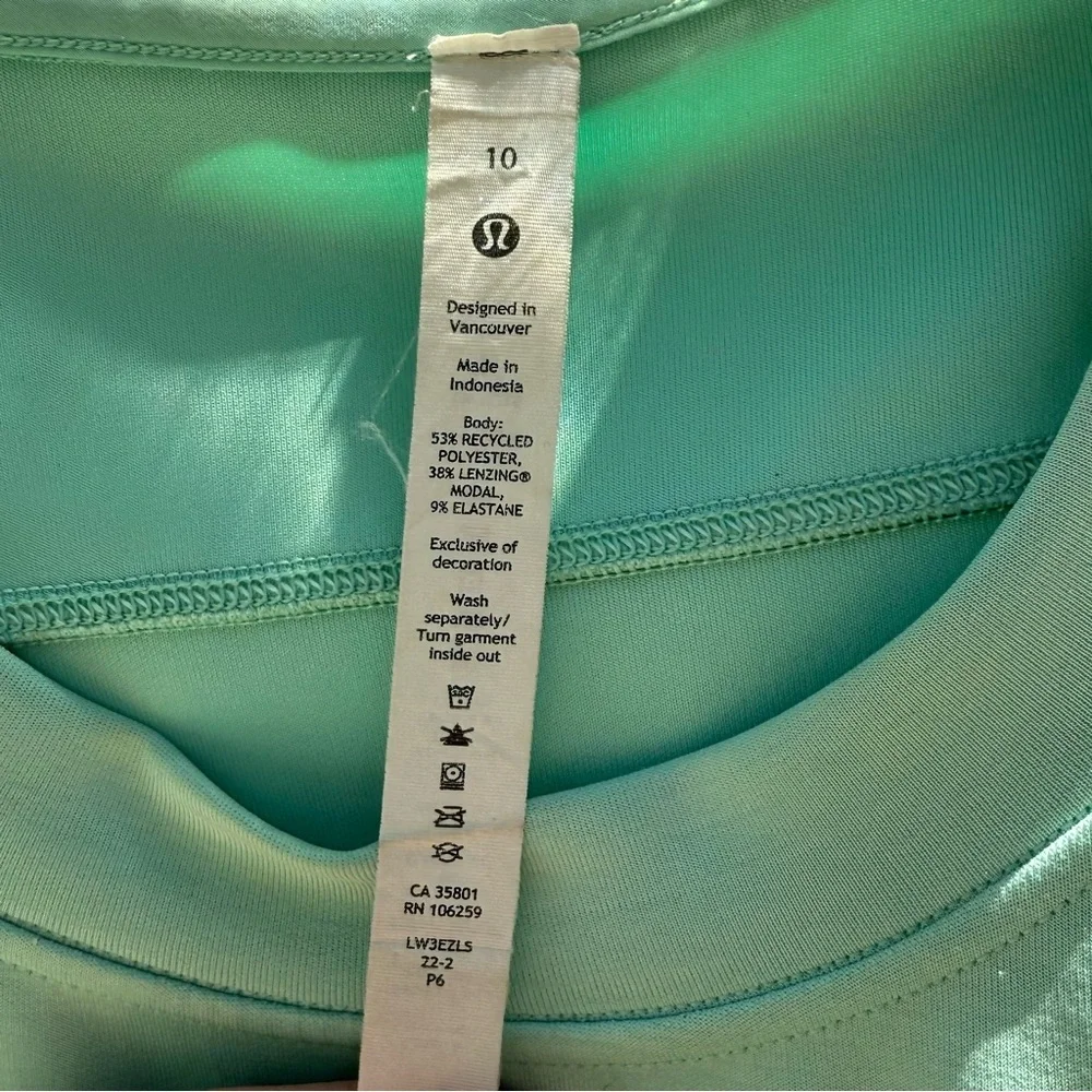 Lululemon Perfectly Oversized Softstreme Crew Size 10 Mint Green
